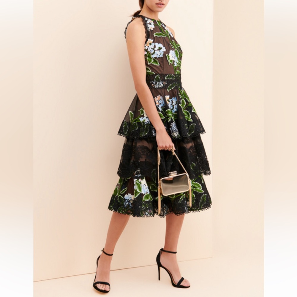 Bronx and Banco Bridget Tiered Ruffle Dresd